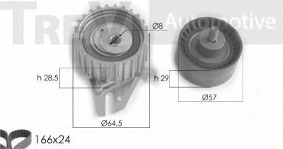 TREVI AUTOMOTIVE kd1225 -  Комплект ремня ГРМ